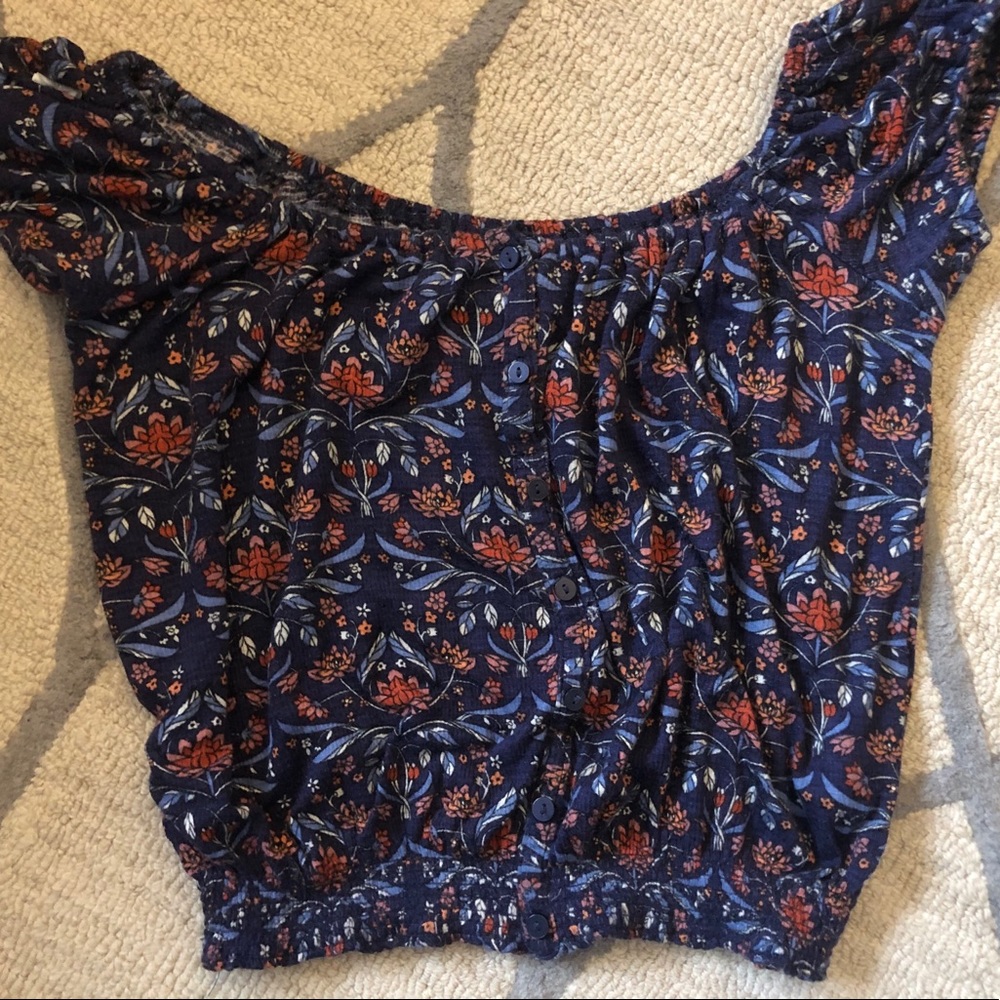 Off The Shoulder Floral Top